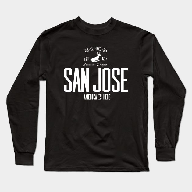 USA, America, San Jose, California Long Sleeve T-Shirt by NEFT PROJECT